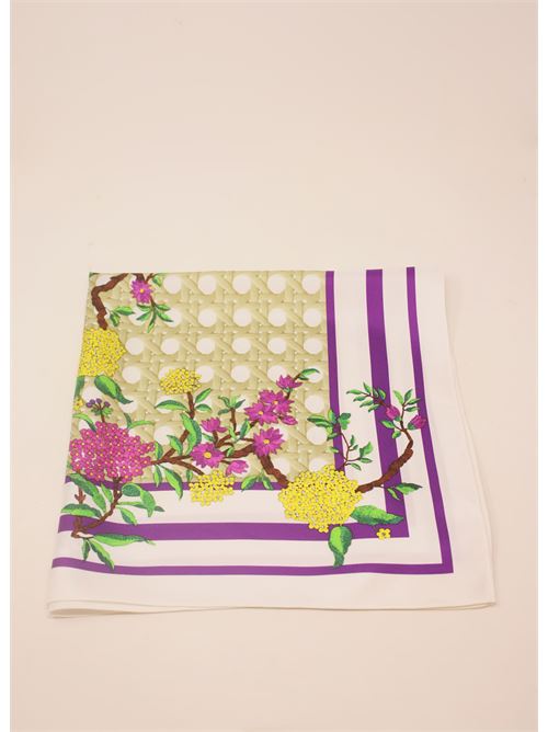 Vienna straw print scarf Laboratorio Capri | FOULARDVIENNA90X90